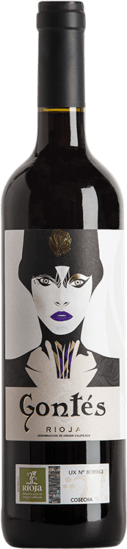 10,95 € 送料無料 | 赤ワイン González Teso Gontes Seco — 辛口 若い D.O.Ca. Rioja ラ・リオハ スペイン Tempranillo — テンプラニーリョ 75 cl Vegan — ヴィーガン