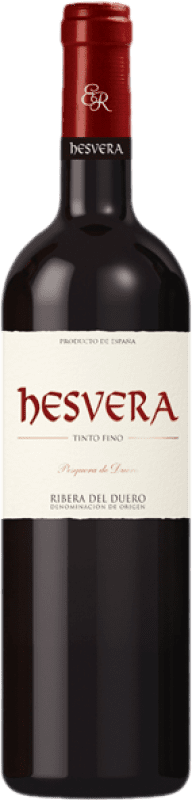 14,95 € Envío gratis | Vino Tinto Hesvera Seco Roble D.O. Ribera del Duero Castilla y León España Tempranillo 75 cl