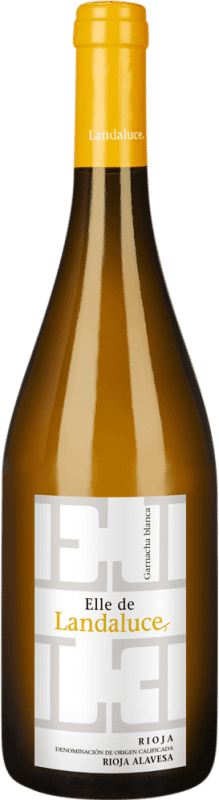13,95 € Spedizione Gratuita | Vino Bianco Landaluce Elle Seco — Secco D.O.Ca. Rioja La Rioja Spagna Garnacha — Grenache 75 cl Vegano
