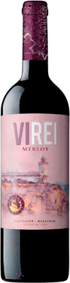 12,95 € Envío gratis | Vino Tinto Vi Rei Seco D.O. Pla i Llevant Islas Baleares España Merlot 75 cl