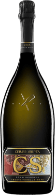 79,95 € 免费送货 | 白起泡酒 Agustí Torelló Celler Kripta Carmen Sibill Brut Nature — 天然干型起泡酒 限量版 D.O. Cava 加泰罗尼亚 西班牙 Macabeo — 马卡贝奥, Xarel·lo — 哈雷洛, Parellada — 帕雷利亚达 大瓶 — Magnum 1,5 L Vegan — 纯素