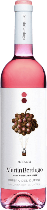 14,95 € 免费送货 | 桃红葡萄酒 Martín Berdugo Seco — 干型 D.O. Ribera del Duero 卡斯蒂利亚莱昂 西班牙 Tempranillo — 丹魄 75 cl Vegan — 纯素