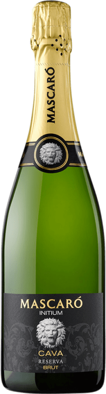 17,95 € Envio grátis | Espumante Branco Mascaró Nigrum Initium Brut — Bruto Reserva D.O. Cava Catalunha Espanha Macabeo, Xarel·lo, Parellada 75 cl