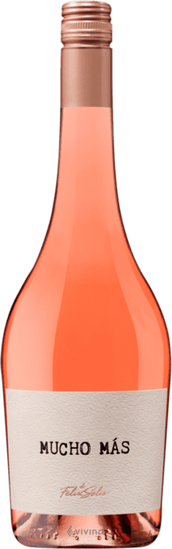 9,95 € Бесплатная доставка | Розовое вино Félix Solís Mucho Más Seco — Сухое Rosé — Розе Кастилия-Леон Испания Tempranillo — Темпранильо, Garnacha — Гренаш, Bobal — Бобаль 75 cl Винтовая крышка