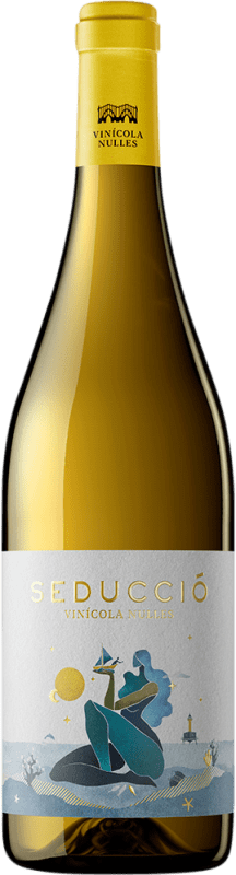 13,95 € Spedizione Gratuita | Vino Bianco Nulles Seducció Seco — Secco D.O. Tarragona Catalogna Spagna Xarel·lo, Chardonnay, Moscatel — Moscato Bio — Ecologico 75 cl