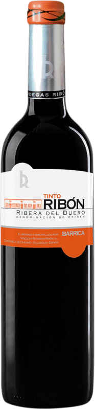 21,95 € Kostenloser Versand | Rotwein Ribón Seco — Trocken Holzfass D.O. Ribera del Duero Kastilien und León Spanien Tempranillo, Merlot 75 cl