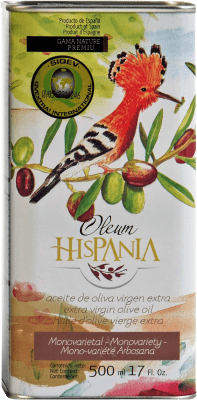 18,95 € 免费送货 | 橄榄油 Oleum Hispania 传统, Premium — 高端, Nature, EVOO 特级初榨 Córdoba 西班牙 Arbosana — 阿尔博萨纳 罐 50 cl