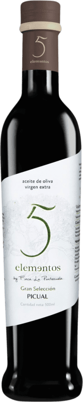 18,95 € Envio grátis | Azeite de Oliva Finca La Pontezuela 5 Elementos Tradicional, Seleção, AOVE Virgem Extra Toledo Espanha Picual Garrafa Medium 50 cl Vidro