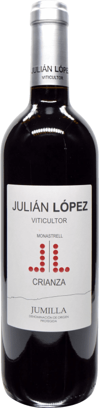 4,95 € 免费送货 | 红葡萄酒 Torrecastillo Julián López Crianza — 陈酿 D.O. Jumilla 穆尔西亚地区 西班牙 Monastrell — 莫纳斯特雷尔 75 cl