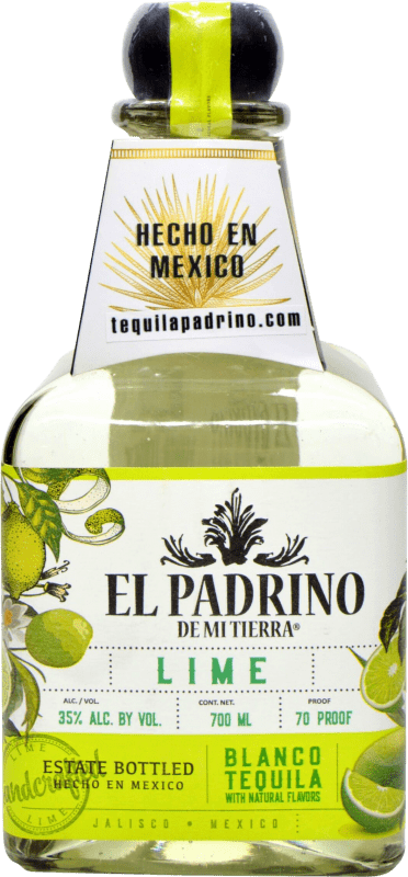 22,95 € 免费送货 | 龙舌兰酒 Valle del Tequila El Padrino de Mi Tierra Blanco — 白色的 墨西哥 70 cl Lime — 青柠