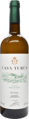 33,95 € 免费送货 | 白葡萄酒 Dominios de MGP Casa Turús D.O. Valencia 巴伦西亚社区 西班牙 Malvasia — 玛尔瓦西亚 75 cl
