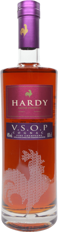 45,95 € 免费送货 | 干邑白兰地 Hardy Fine Champagne — 优质尚邦 VSOP Very Superior Old Pale — 特优陈年淡色 法国 1 L