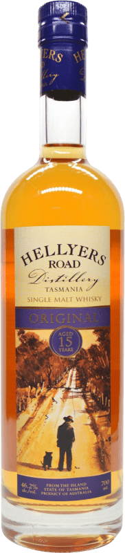 102,95 € Free Shipping | Single Malt Whisky Hellyers Road Original Australia 15 Years 70 cl
