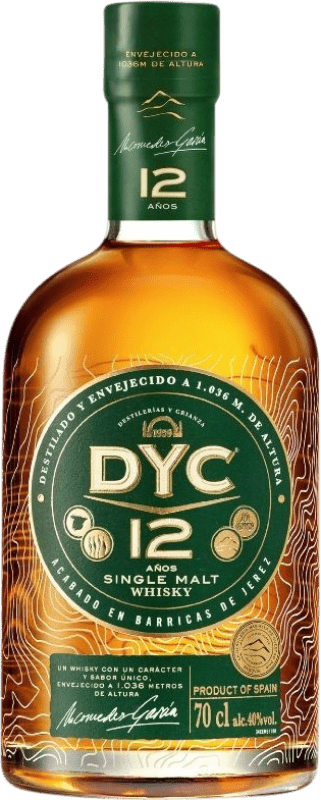 34,95 € Envoi gratuit | Whisky Single Malt DYC Espagne 12 Ans 70 cl