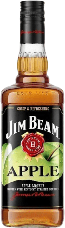27,95 € 免费送货 | 波本威士忌 Jim Beam 肯塔基 美国 1 L Apple — 苹果
