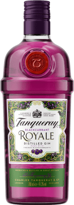 39,95 € Envío gratis | Ginebra Gin Tanqueray Royal — Real Reino Unido 1 L Blackcurrant — Grosella Negra