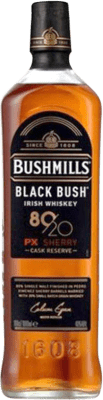 45,95 € Spedizione Gratuita | Whisky Single Malt Bushmills Black Bush 80 20 PX Sherry Cask Finish — Affinato in Botte Riserva Irlanda 1 L