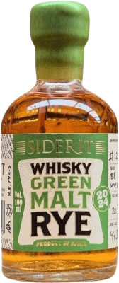 27,95 € Kostenloser Versand | Single Malt Whisky Siderit Rye, Green — Grüne Spanien Miniaturflasche 10 cl