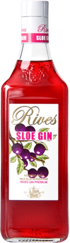 19,95 € Envio grátis | Genever Gin Rives Espanha 70 cl Sloe Berries — Bagas de Abrunho