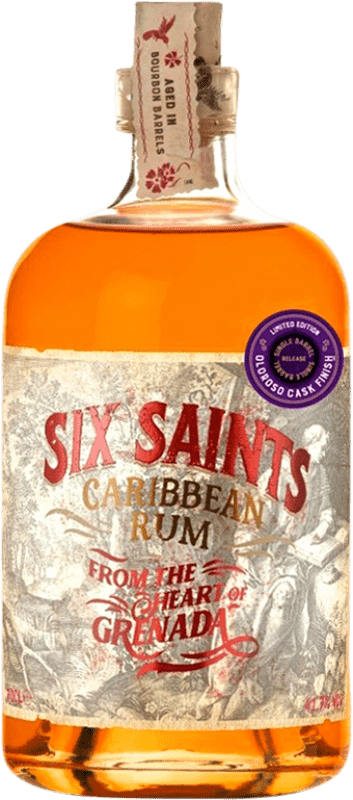 75,95 € Spedizione Gratuita | Rum Six Saints Oloroso Cask Finish — Affinato in Botte Grenada 70 cl