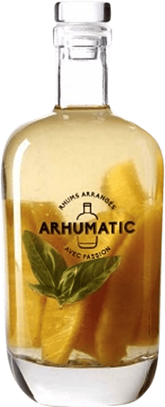 64,95 € Envio grátis | Rum Arhumatic França 70 cl Piña — Ananás, Albahaca — Manjericão