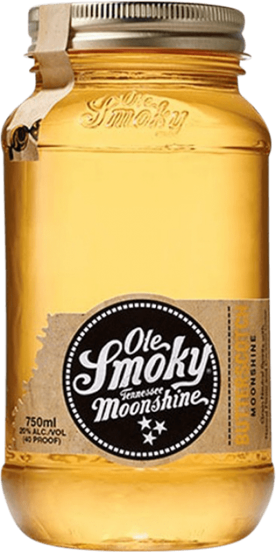19,95 € Бесплатная доставка | Бурбон Ole Smoky Moonshine — Самогон Теннесси Соединенные Штаты Средняя банка 50 cl Butterscotch — Ириска