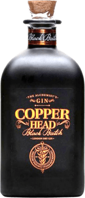 52,95 € Kostenloser Versand | Genever Gin Copperhead Black — Edition Schwarz Belgien Medium-Flasche 50 cl