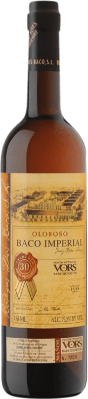 114,95 € Envio grátis | Vinho Generoso Fortificado Dios Baco Oloroso, Imperial VORS Very Old Rare Sherry — Muito Velho e Raro D.O. Jerez-Xérès-Sherry Andaluzia Espanha Palomino Fino 75 cl