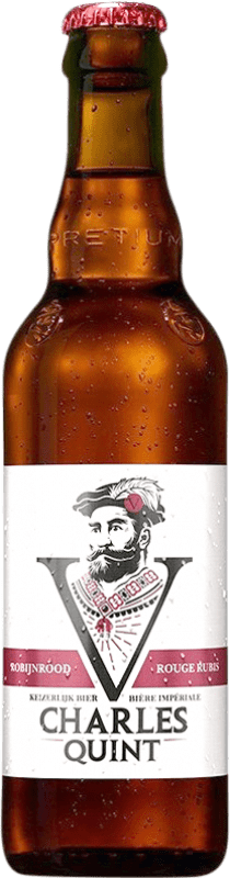 3,95 € 免费送货 | 啤酒 Haacht Charles Quint Red Ale — 红啤酒 Brabante 比利时 三分之一升瓶 33 cl