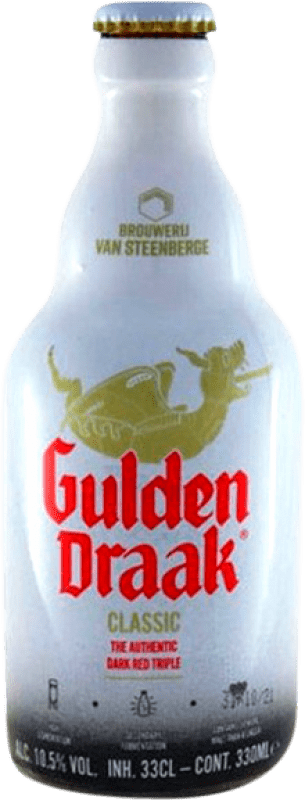 5,95 € 免费送货 | 啤酒 Van Steenberge Gulden Draak Flandes 比利时 三分之一升瓶 33 cl