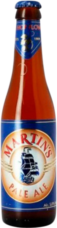 3,95 € 免费送货 | 啤酒 Timmermans Martin's Pale Ale Brabante 比利时 三分之一升瓶 33 cl