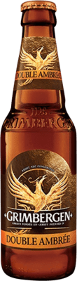 4,95 € 送料無料 | ビール Grimbergen Double Malt — ダブルモルト Brabante ベルギー 1/3ボトル 33 cl
