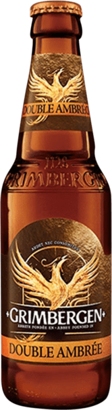 2,95 € 免费送货 | 啤酒 Grimbergen Double Malt — 双麦芽 Brabante 比利时 三分之一升瓶 33 cl