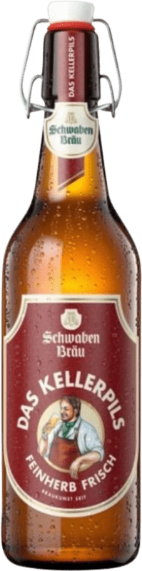 2,95 € Envio grátis | Cerveja Dinkelacker-Schwaben Das Kellerpils Pilsner Stuttgart Alemanha Garrafa Medium 50 cl