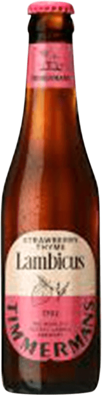 4,95 € Free Shipping | Beer Timmermans Lambic Brabante Belgium Third-Liter Bottle 33 cl Strawberry