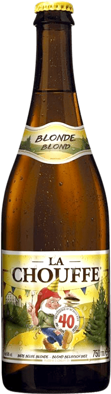 6,95 € Envio grátis | Cerveja Chouffe Valonia Bélgica 75 cl