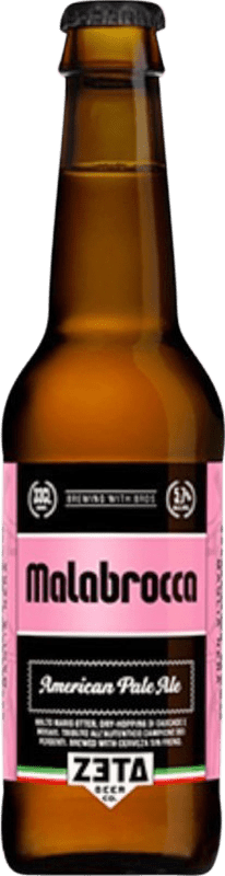 5,95 € 免费送货 | 啤酒 Zeta Malabrocca 巴伦西亚社区 西班牙 三分之一升瓶 33 cl