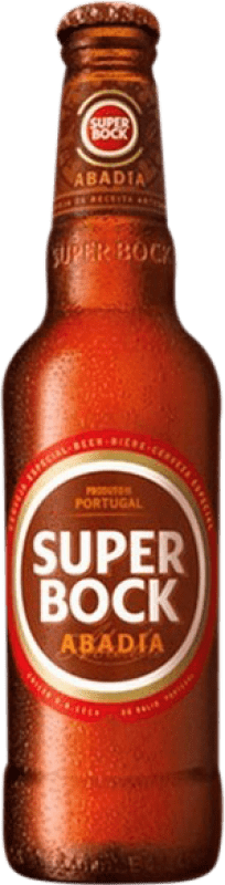 2,95 € Envío gratis | Cerveza Super Bock Abadía Oporto Portugal Botellín Tercio 33 cl