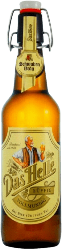 4,95 € Envio grátis | Cerveja Dinkelacker-Schwaben Das Helle Hell — Loira Stuttgart Alemanha Garrafa Medium 50 cl