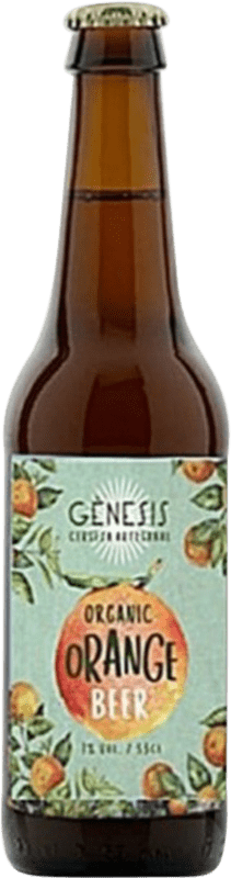 3,95 € Envío gratis | Cerveza Génesis Orange Amber — Ámbar Comunidad Valenciana España Botellín Tercio 33 cl