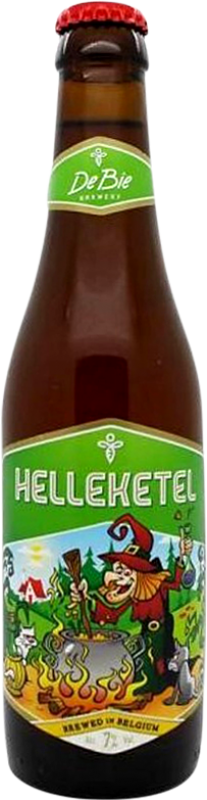 3,95 € Free Shipping | Beer Bie Helleketelbier Valonia Belgium Third-Liter Bottle 33 cl