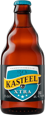 2,95 € 免费送货 | 啤酒 Van Honsebrouck Kasteel Extra — 特级 Flandes 比利时 三分之一升瓶 33 cl