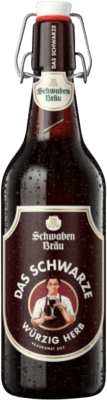 5,95 € 送料無料 | ビール Dinkelacker-Schwaben Das Schwarze Dark Ale — ダーク Stuttgart ドイツ ミディアムボトル 50 cl