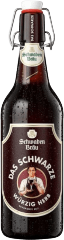 4,95 € Envio grátis | Cerveja Dinkelacker-Schwaben Das Schwarze Dark Ale — Preta Stuttgart Alemanha Garrafa Medium 50 cl