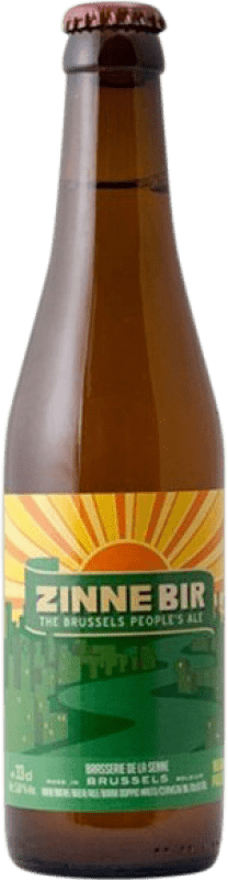 2,95 € Envío gratis | Cerveza La Senne Zinnebir Bélgica Botellín Tercio 33 cl
