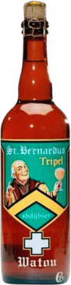 11,95 € 免费送货 | 啤酒 Saint Bernardus Triple Malt — 三重麦芽 Flandes 比利时 75 cl