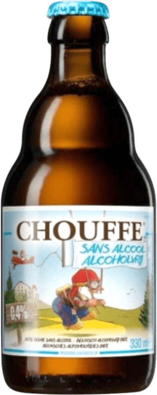 3,95 € Free Shipping | Beer Chouffe Valonia Belgium Third-Liter Bottle 33 cl Alcohol-Free
