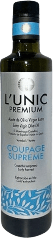 16,95 € Free Shipping | Olive Oil Oleomile L'Unic Supreme Coupage, EVOO Extra Virgin Spain Medium Bottle 50 cl