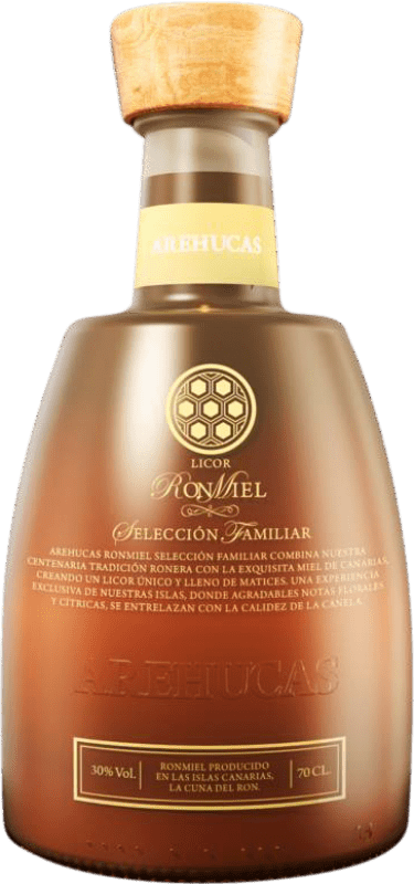 69,95 € 送料無料 | ラム Arehucas ファミリーセレクション カナリア諸島 スペイン 70 cl Miel — ハチミツ