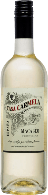 13,95 € Envio grátis | Vinho Doce Castaño Casa Carmela Blanco — Branco Espanha Macabeo 75 cl